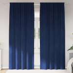 Pimendavad kardinad 2 pcs tumesinine 140 x 225 cm samet