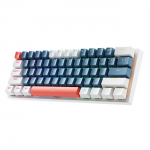 Machenike K500-B61 Wired Mechanical Gaming Keyboard with Backlight Blue Switch - Blue and White