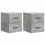 Seinale kinnitatav &ouml;&ouml;tis 2 pcs betoonhall 34,5 x 33 x 40 cm