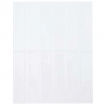 Ristk&uuml;likukujuline plaat 20 pcs valge 29 x 23 x 0,08 cm