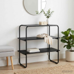 Konsoollaud must tamm 100 x 41 x 75 cm tehispuit