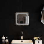Led vannitoa peegel l&auml;bipaistev 30 x 30 cm karastatud klaas