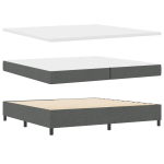 Karbi vedrumadrats led-ribadega tumehall 200 x 200 cm kangas