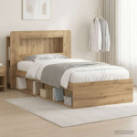 Voodiraam ladustamisega artisan tamm 90 x 190 cm tehispuit