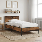 Peatsiga voodiraam vana puit 80 x 200 cm tehispuit