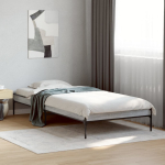 Voodiraam, hall sonoma tamm, 90 x 190 cm, tehispuit ja metall