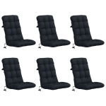 6-t&uuml;kiline k&otilde;rge seljatoega toolipatjade komplekt vianen 6 pcs