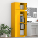 Hoiukapp 2 tk kollane sinep 60 x 40 x 180 cm teras lukustatav