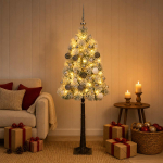Kunstlik hingedega j&otilde;ulupuu koos kuulidega 120 cm 150 led-i