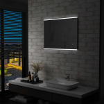 Vannitoa led-seinapeegel puutetundliku anduriga 80 x 60 cm