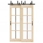 Liugukse tarvikute komplekt 152,5 cm terasest, must