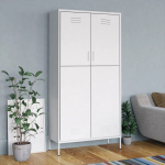 Garderoob, valge, 90 x 50 x 180 cm, teras