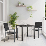 Aia s&ouml;&ouml;gilaudade komplekt 3 pcs must pol&uuml;rooster