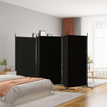 5 paneeliga sirm, must, 433x180 cm, kangas
