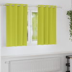 Kardinad r&otilde;ngastega 2 pcs roheline 140 x 140 cm pol&uuml;ester