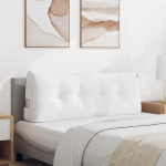 Seljatugi padi valge 120 x 24 x 50 cm kangas