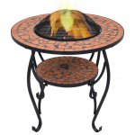 Tuleasemega laud, terrakota, 68 cm, keraamiline