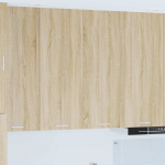 Seinakapp uksega riga sonoma tamm 80 x 31 x 100 cm tehispuit