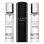 Meeste parf&uuml;&uuml;m CHANEL ALLURE HOMME SPORT EDT SPRAY 20ML + 2X20ML REFILL