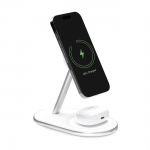2in1 Puro Mag Station Wireless Charging Station for Phone and Headphones - White