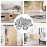 Kuusnurga p&auml;hkel &uuml;ksv&auml;rviline 12 pcs h&otilde;bedane m6 raud