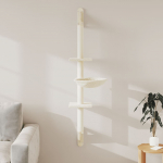 Seinale kinnitatav kassi kraapimispost, kreemjas, 142,5 cm