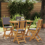 V&auml;listel bistroo toolid padjaga 4 pcs tumehall 38 x 46 x 85 cm