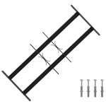 Kaitsegrill akende jaoks 2 risttalaga 3 pcs 43-74 cm