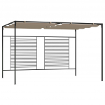 Varjualune sisset&otilde;mmatava katusega, 3x4x2,3 m, pruunikashall