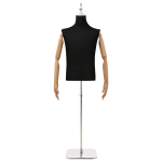 Reguleeritav 160-232 cm mannekeen alusiga mees pp must
