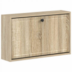 Seinale kinnitatav jalan&otilde;ude kapp ede 71 x 17 x 43 cm tehispuit