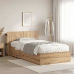 Voodiraam ladustamisega artisan tamm 90 x 200 cm tehispuit
