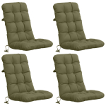 4-t&uuml;kiline k&otilde;rge seljatoega toolipatjade komplekt vianen 4 pcs