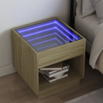 &Ouml;&ouml;kapp led-tuledega, sonoma tamm, 50x50x50 cm