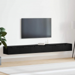 Seinekapp sahtliga 2 pcs must tamm 102 x 30 x 20 cm tehispuit