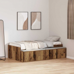 Voodi raam sahtliga vana puit 90 x 200 cm tehispuit
