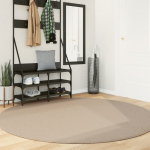 Vaip "huarte", l&uuml;hikese narmaga, pestav, liivakarva, &oslash; 200 cm