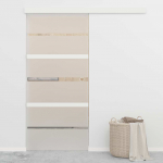 Liuguks, esg-klaas ja alumiinium, 90 x 205 cm, h&otilde;bedane