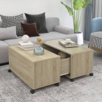 Kohvilaud, sonoma tamm 75x75x38 cm puitlaastplaat