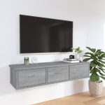 Raamatukapp, hall sonoma tamm, 88x26x18,5cm, tehispuit