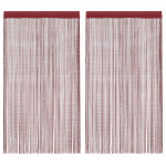 N&ouml;&ouml;rkardinad 2 tk, 140 x 250 cm, burgundiapunane