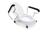 Toilet seat raiser with lid and armrests ANTAR AT51204