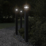 Pistikupesaga aia lambipost, must, 110 cm, alumiinium