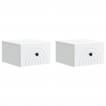 Seinale kinnitatav &ouml;&ouml;tis sahtliga 2 pcs valge 33 x 34,5 x 20 cm