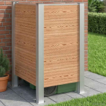 Pr&uuml;gikasti tregi pruun 85 x 85 x 115 cm alumiinium ja wpc