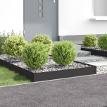 Murupiire 4 pcs 100 x 100 x 20 cm teras must