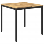 Aia &otilde;htus&ouml;&ouml;gi laud valge ja must 80 x 80,5 x 75 cm