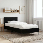 Peatsiga voodiraam must tamm 80 x 200 cm tehispuit