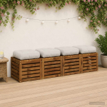 4-osalised istepad vianen 4 pcs 100% pol&uuml;ester valge