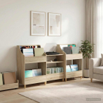 Meedia riiulite komplekt 3 tk sonoma tamm 212 x 46 x 112 cm